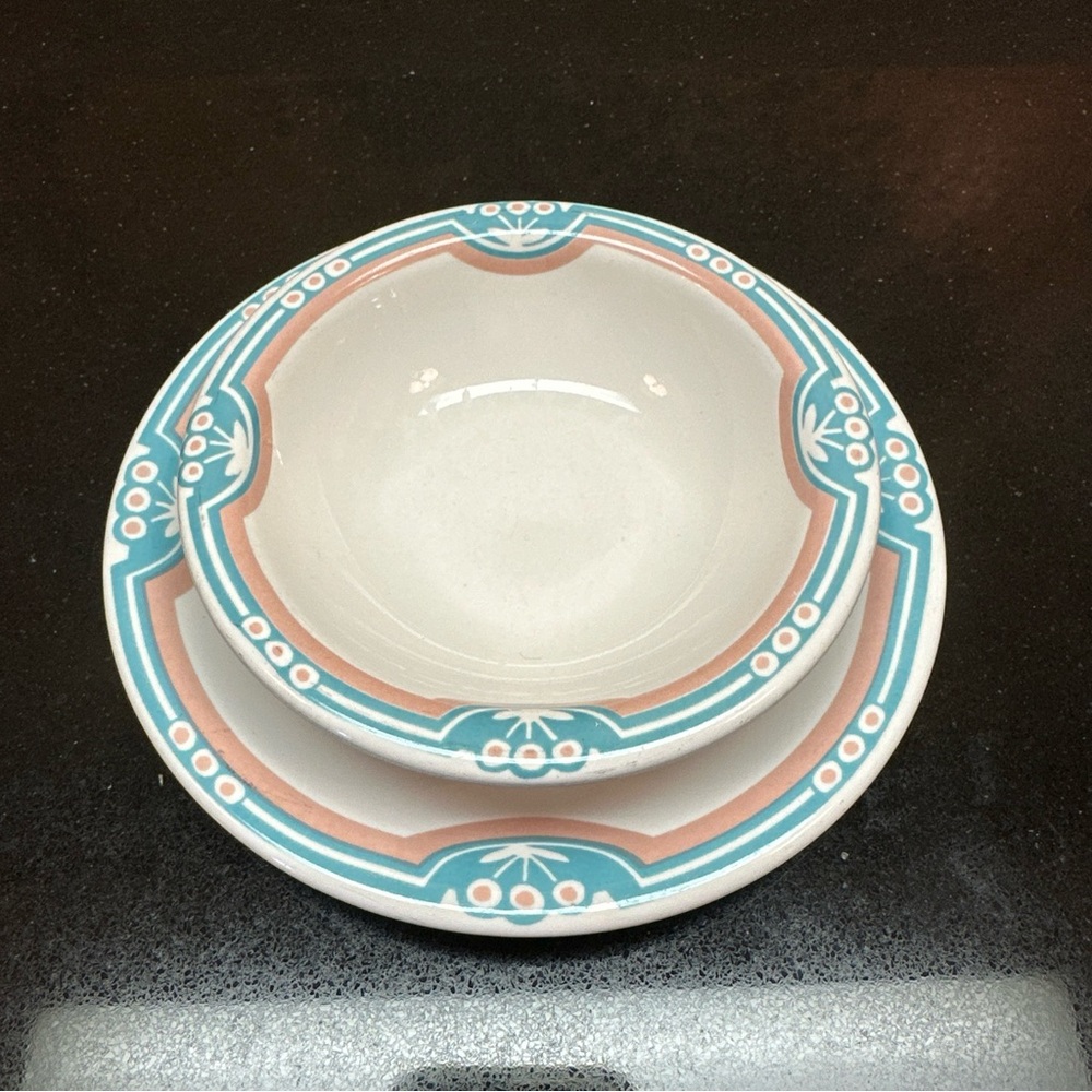 H.F. Coors Restaurant Ware Small plate and bowl set